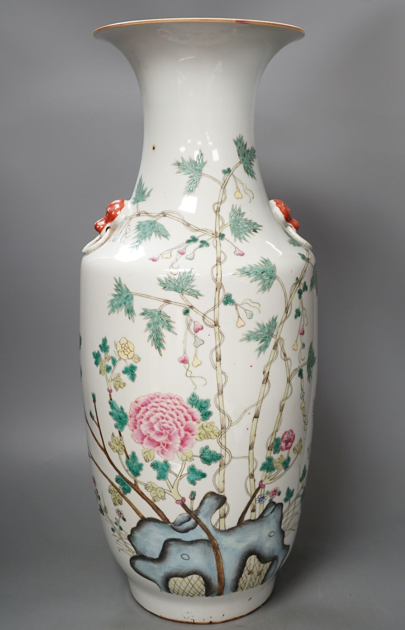 A large Chinese famille rose vase 58cm
